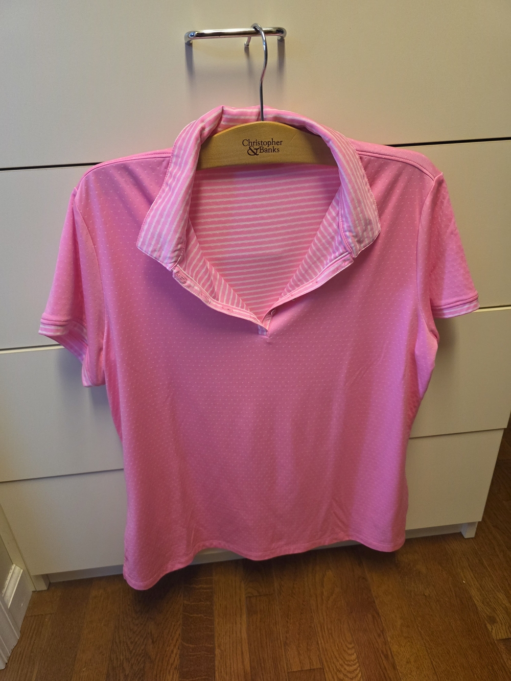 Lady Hagen Pink Short Sleeve Polo